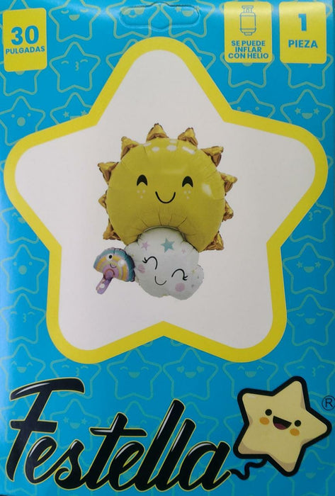 Globo Metalizado Sol Adorable 30" marca Festella