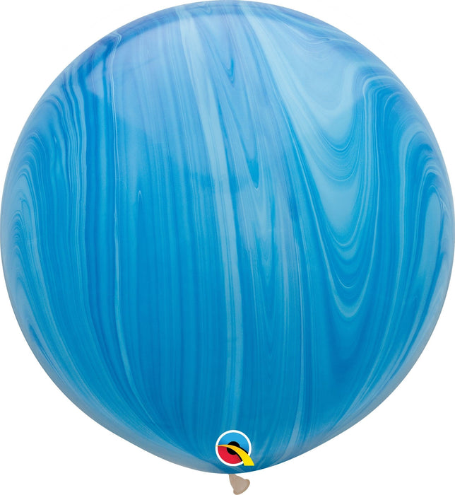 Globo Agata Azul 30" x unidad Qualatex