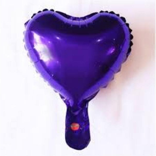 Globo Corazon 9" Morado Qualatex