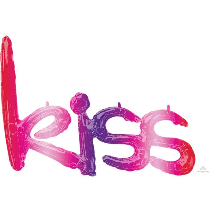 Globo Letrero Kiss 27" Degrade Anagram