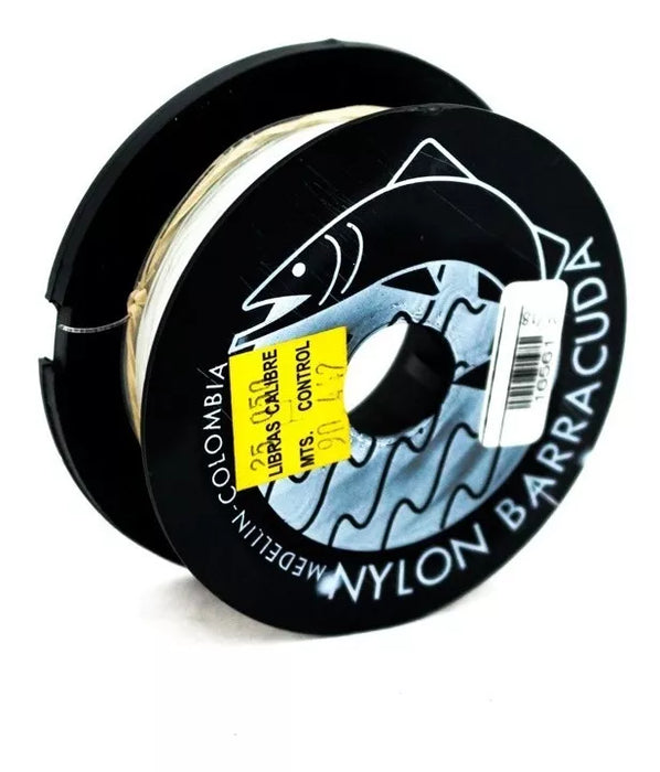 Rollo De Nylon Barracuda 90 metros 25 libras x 1 Unidad